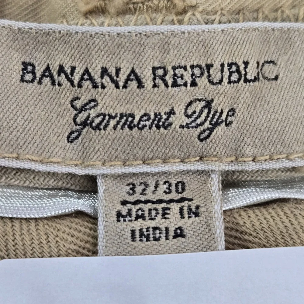 Banana Republic Men Pants 32X30 Brown Chino Twill Button 30